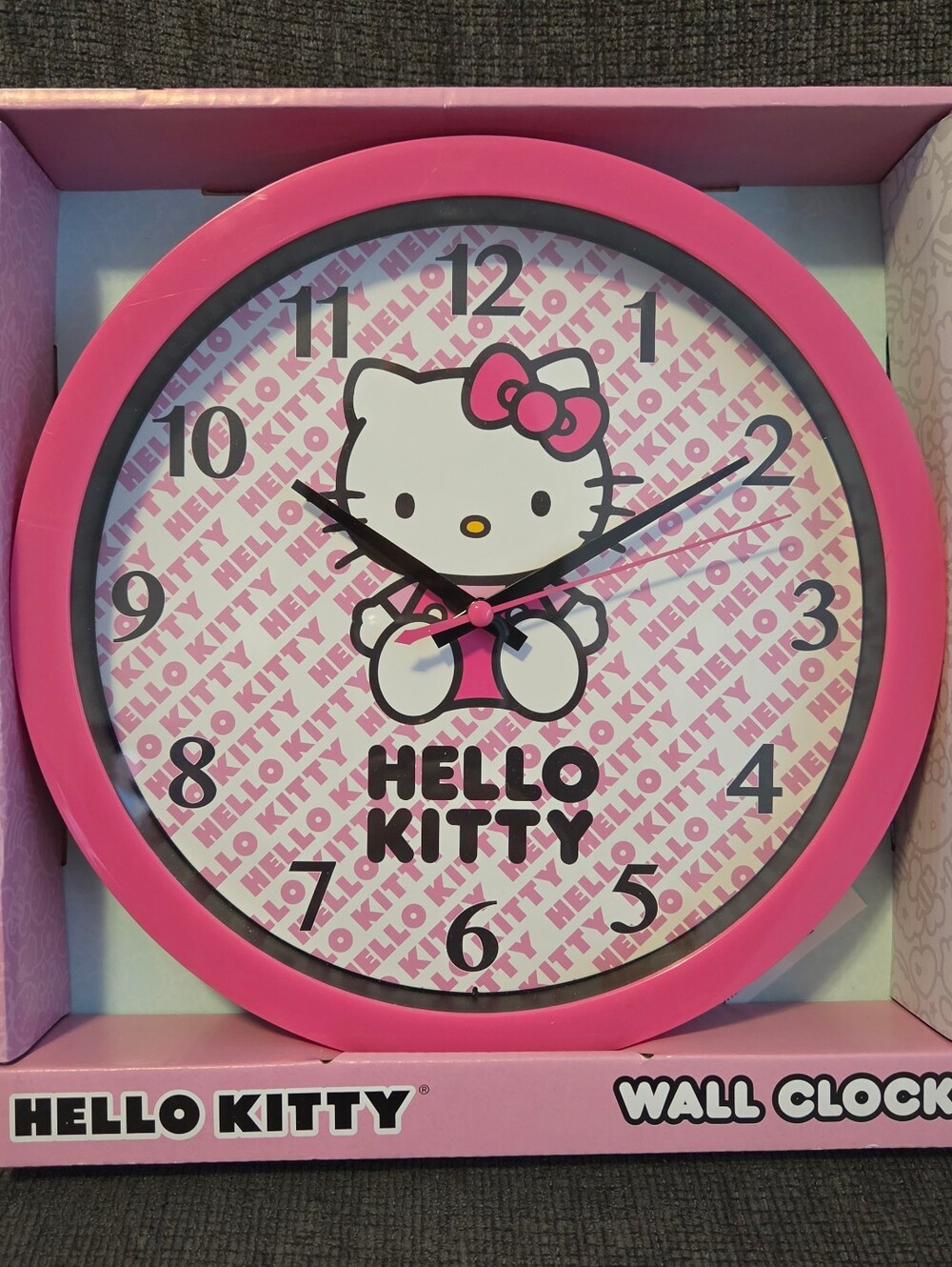 Hello Kitty San Rio Pink Wall Clock